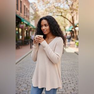 Zara Cable Knit Tunic Sweater